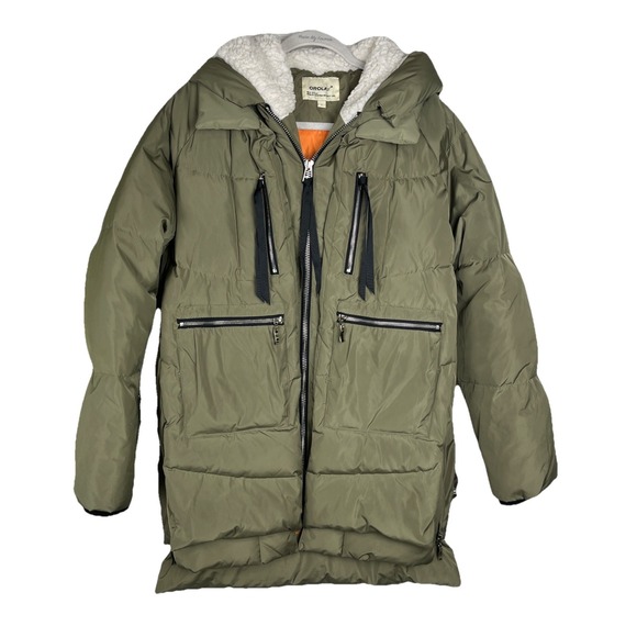 Orolay Thickened Down Jacket Green‎ Olive Hooded Women's Size L - Picture 1 of 13